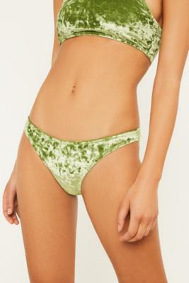 MINKPINK Crushed Velour Hipster Bikini Bottoms Urban Outfitters UK