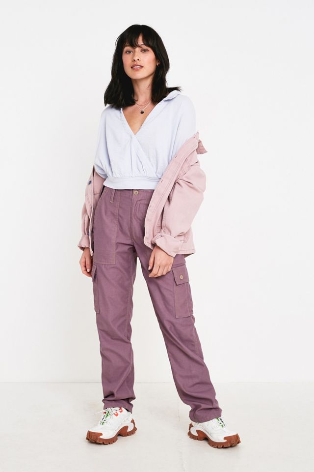 UO Natural Blue Surplice Top #2