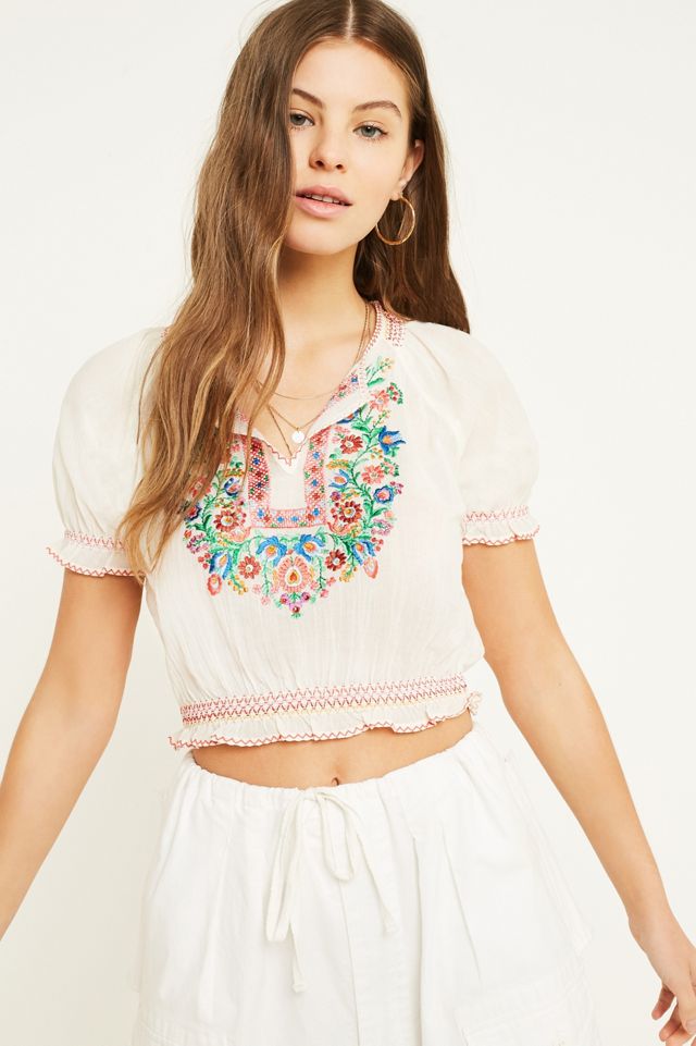 UO Esmereldo White Blouse
