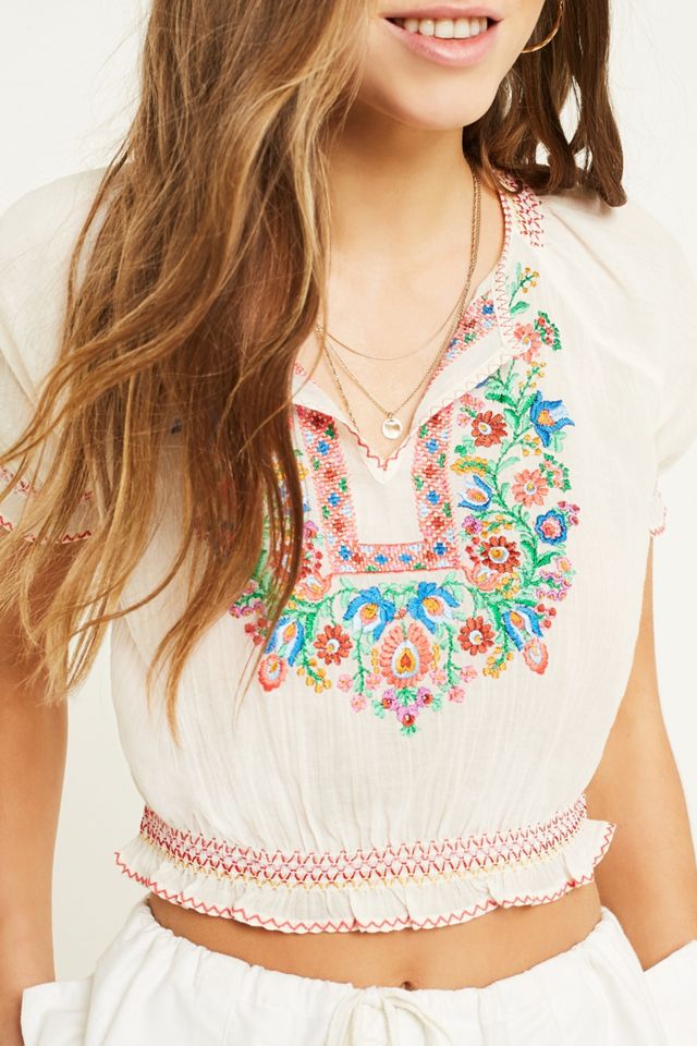 UO Esmereldo White Blouse #1