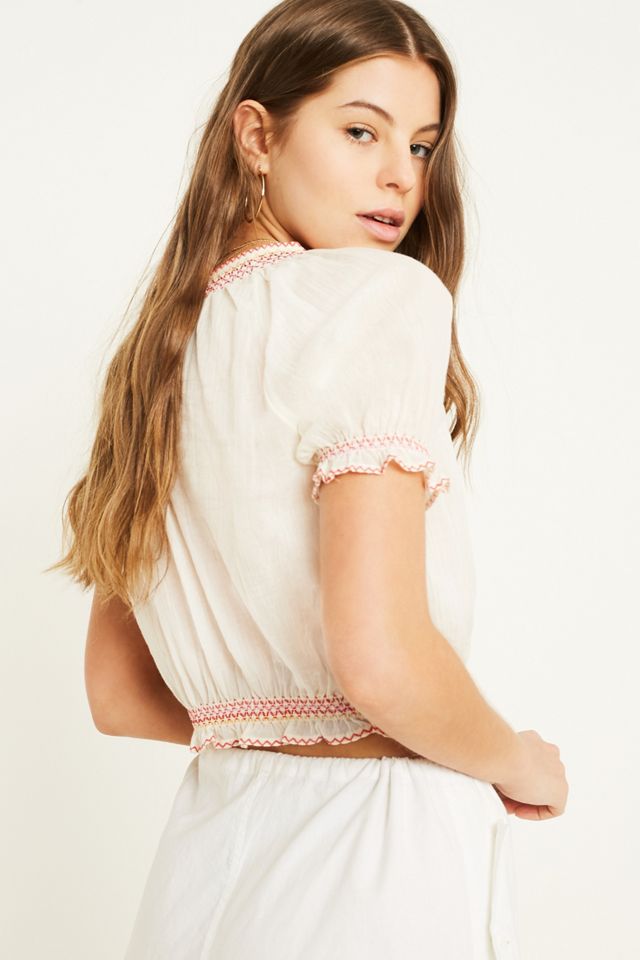 UO Esmereldo White Blouse #2