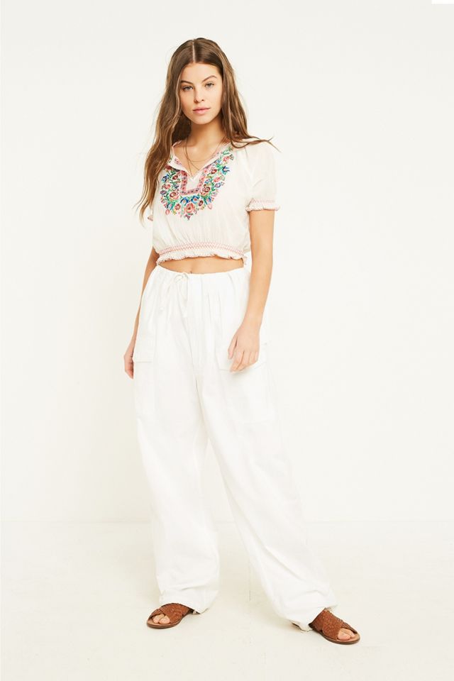 UO Esmereldo White Blouse #4