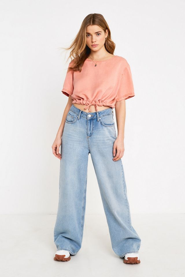 BDG Casual Peach Drawstring T-Shirt #3