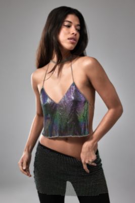 Urban Outfitters Women's Crop Top - Navy - XS