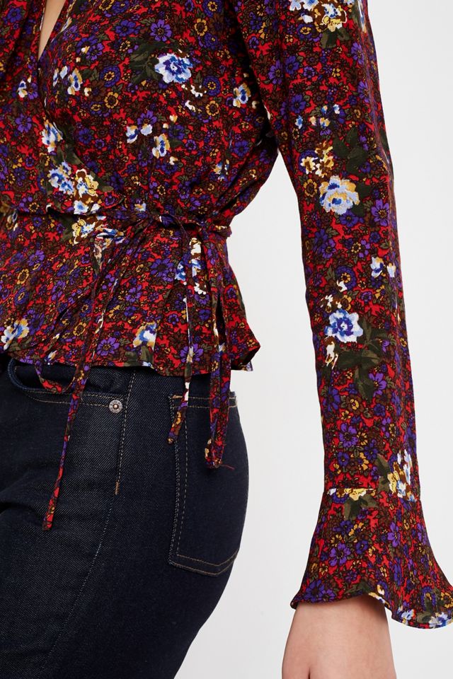 Pins & Needles Floral Frill Tie Blouse #2