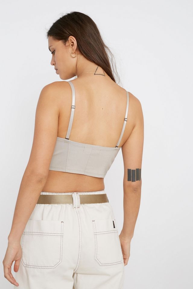 UO Beige Bengaline Corset Top  #2
