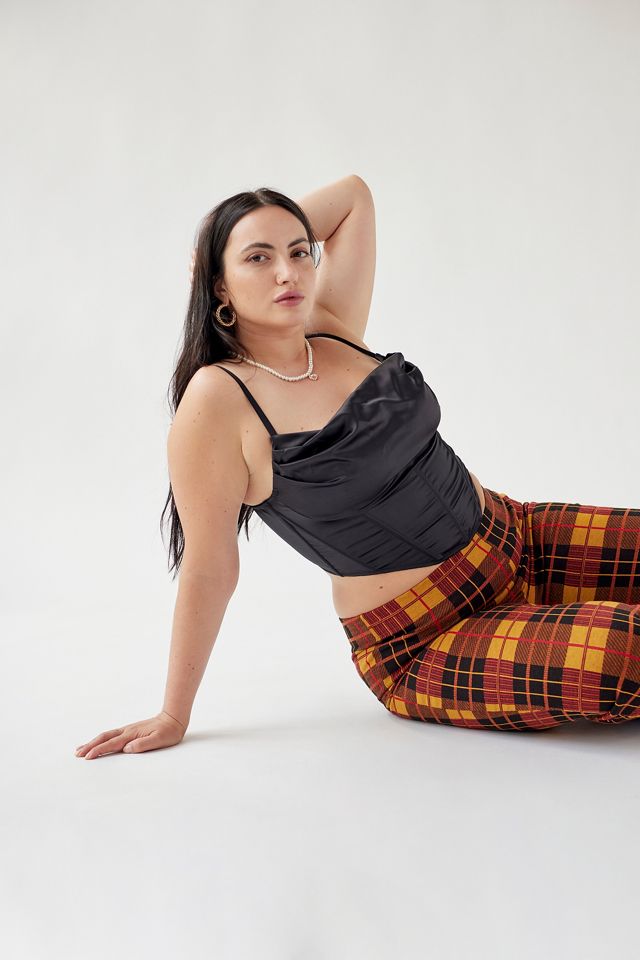 UO Lexi Satin Corset Top #6