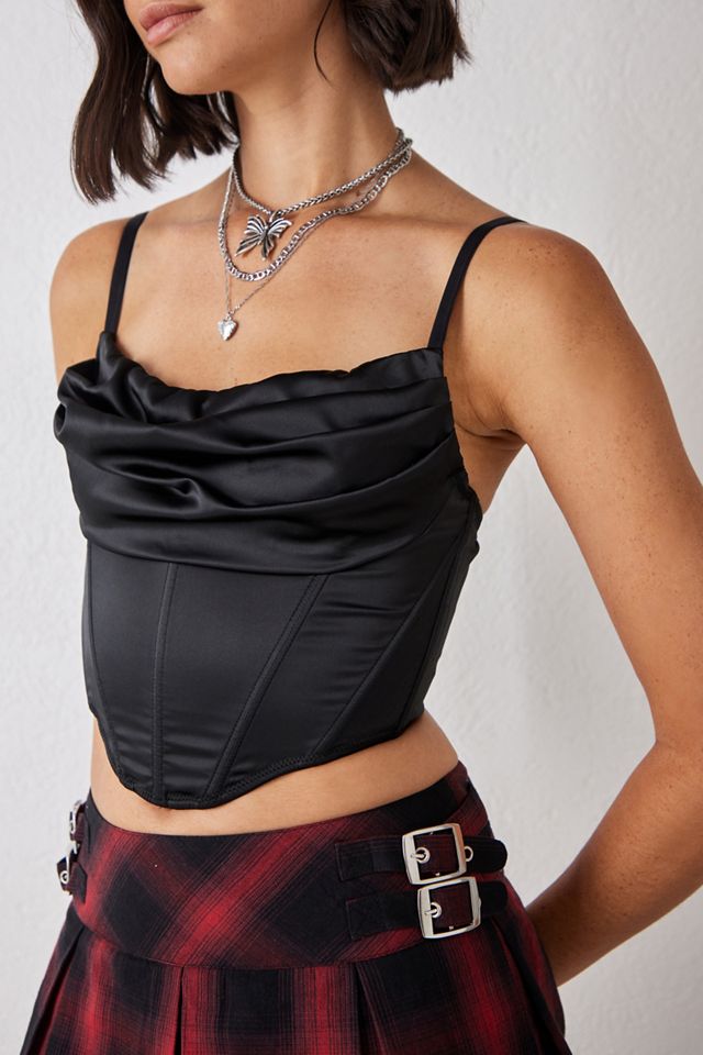 UO Lexi Satin Corset Top #2
