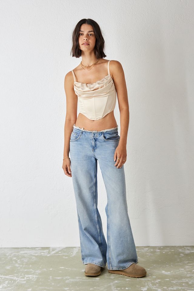 UO Lexi Satin Corset Top #1