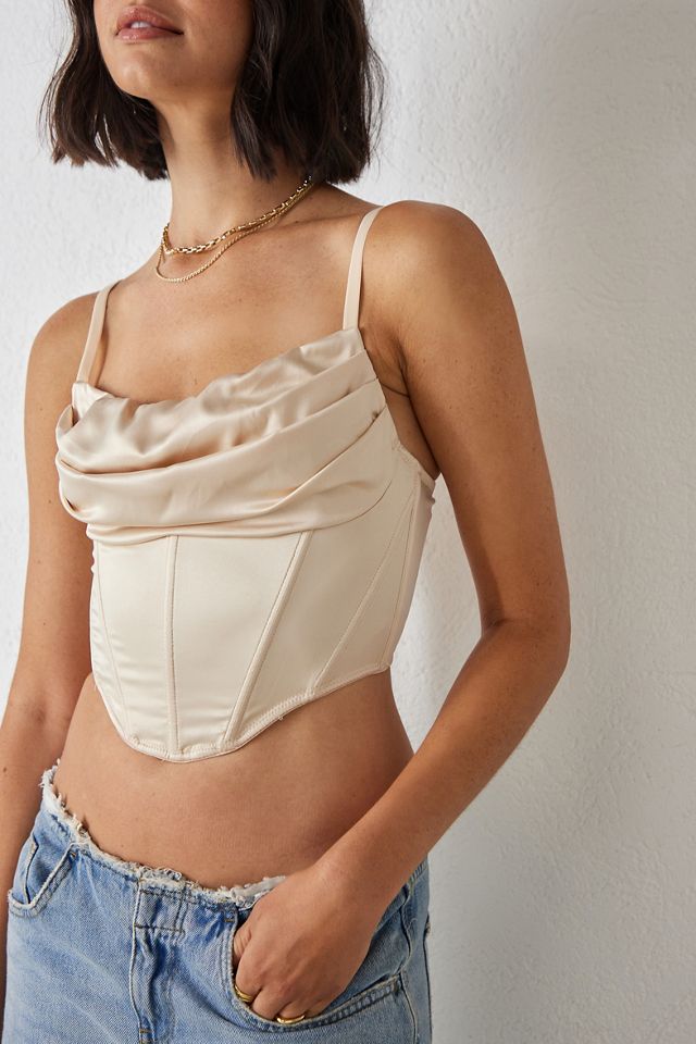 UO Lexi Satin Corset Top #2