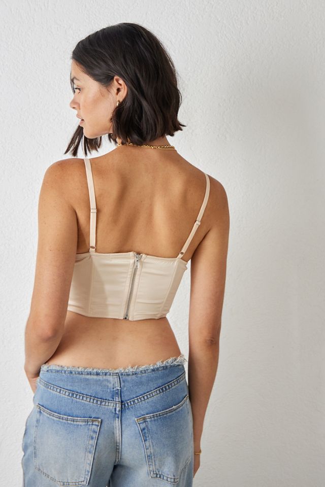 UO Lexi Satin Corset Top #3