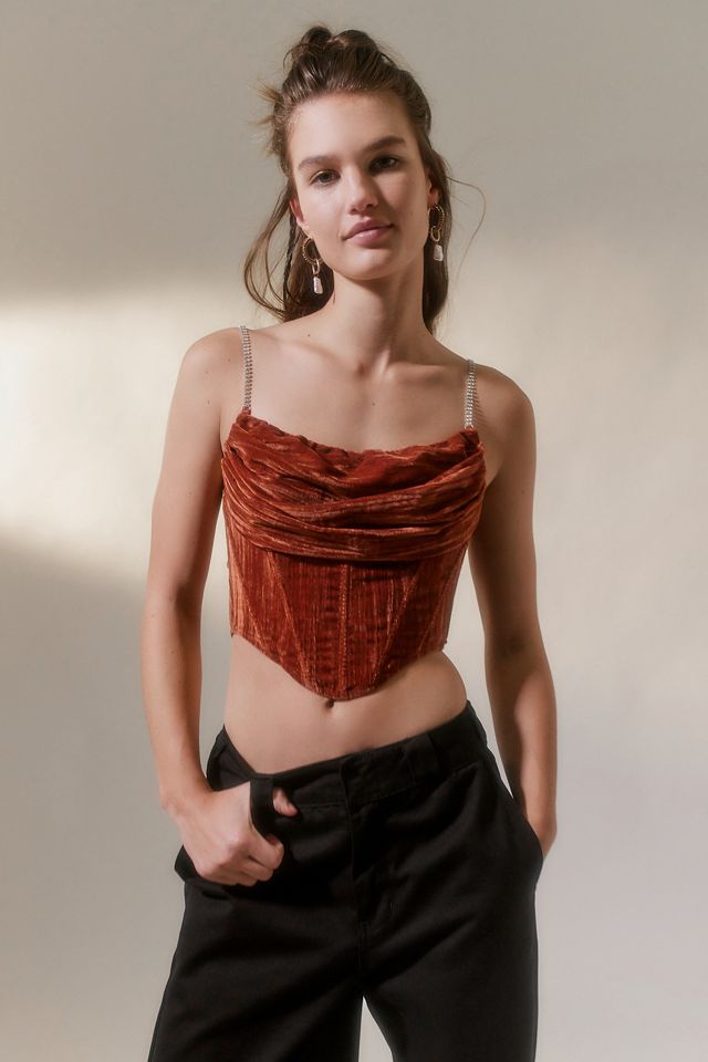 UO Velvet Lexi Corset  #3