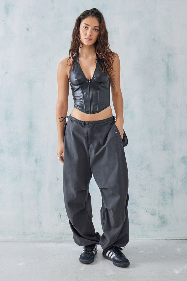 Out From Under Hot Stuff Faux Leather Corset #2