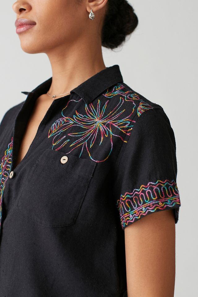 UO Hideaway Embroidered Souvenir Shirt #2
