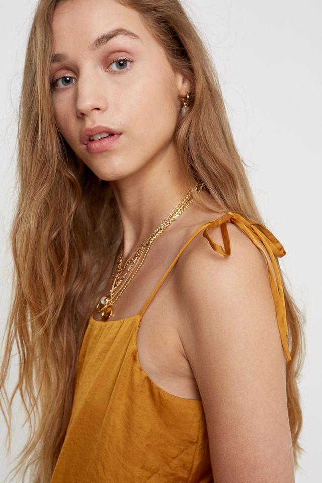 UO Satin Strappy Bodysuit #1