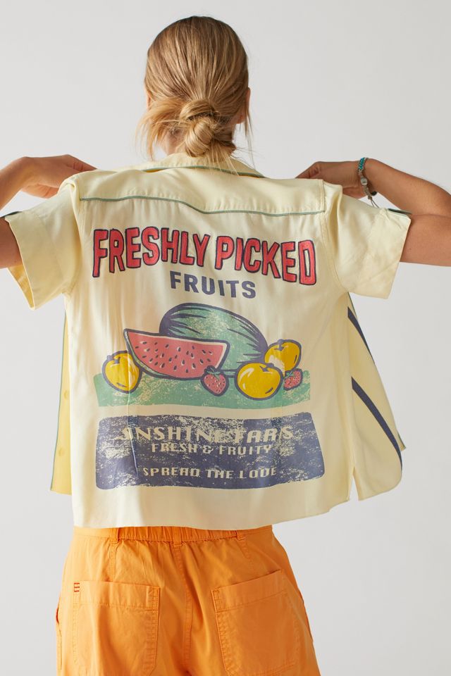 Chemise boutonnée rétro à l'essence UO #1