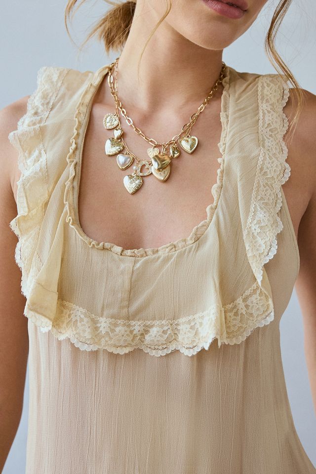 Ecote Lacey Halterneck Top #1