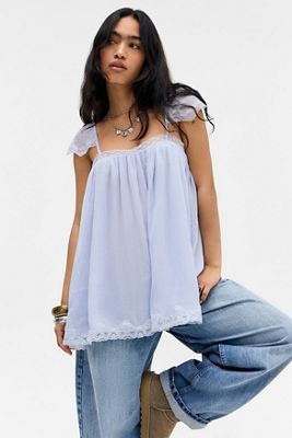 UO Sabrina Babydoll Blouse