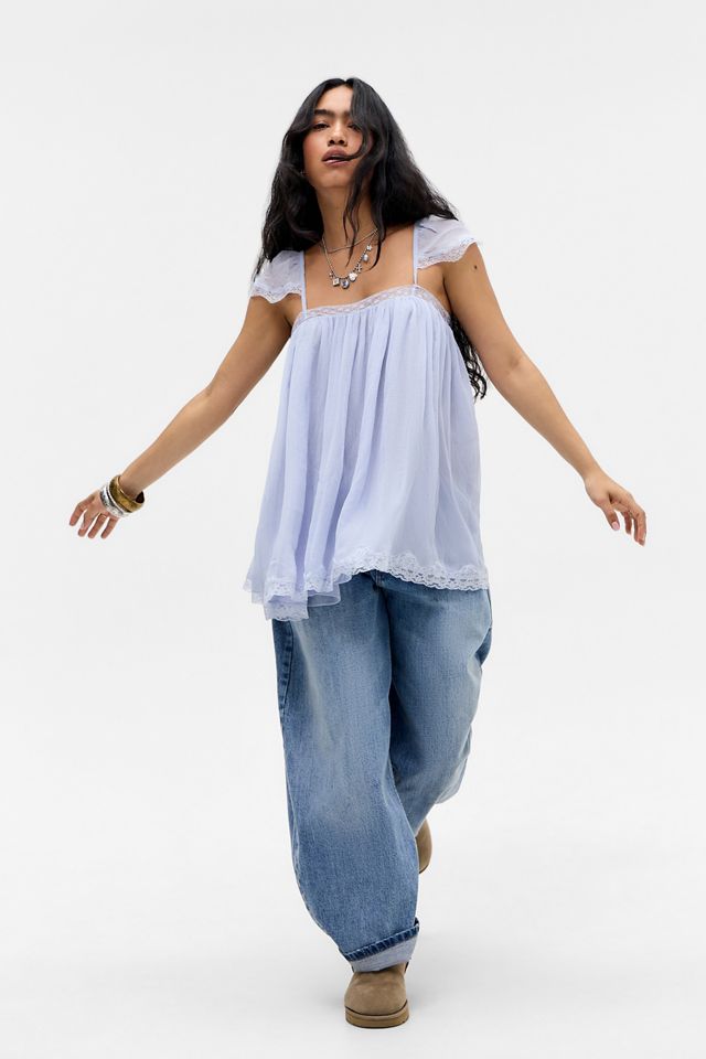 UO Sabrina Babydoll Blouse #2