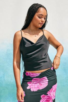 UO Mallory Cami - Black M at Urban Outfitters