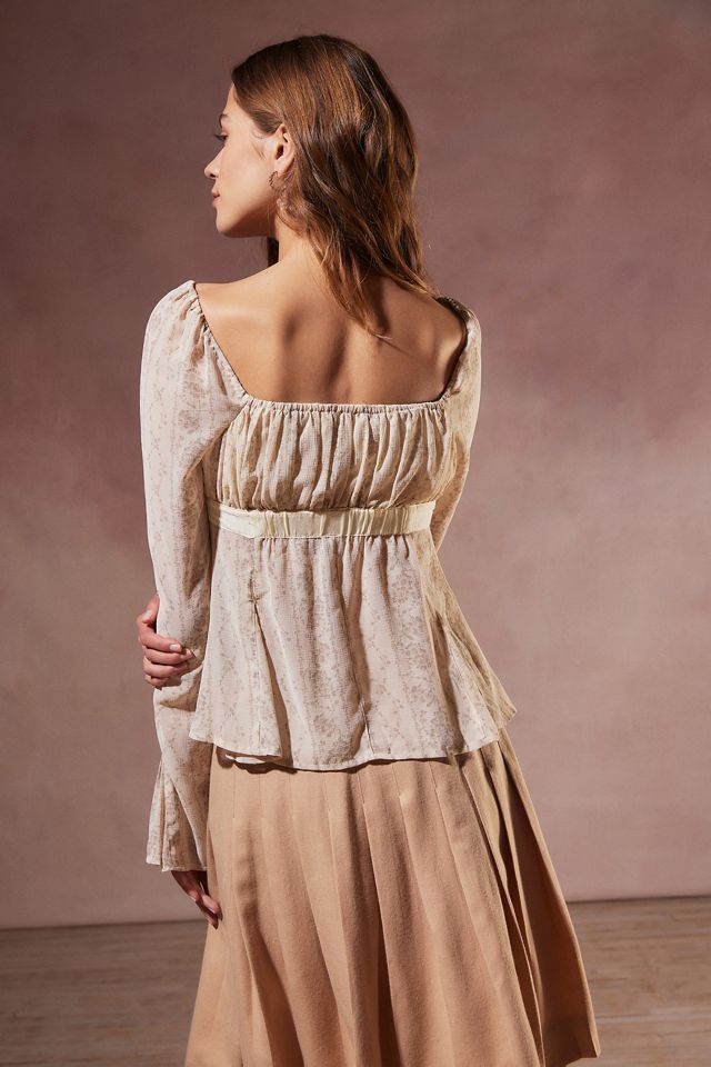 Kimchi Blue Phoebe Binden Babydoll Bluse #3