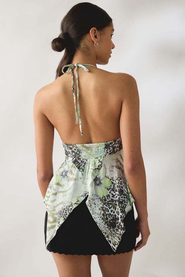Top con Allacciatura al Collo Leila Kimchi Blue #4