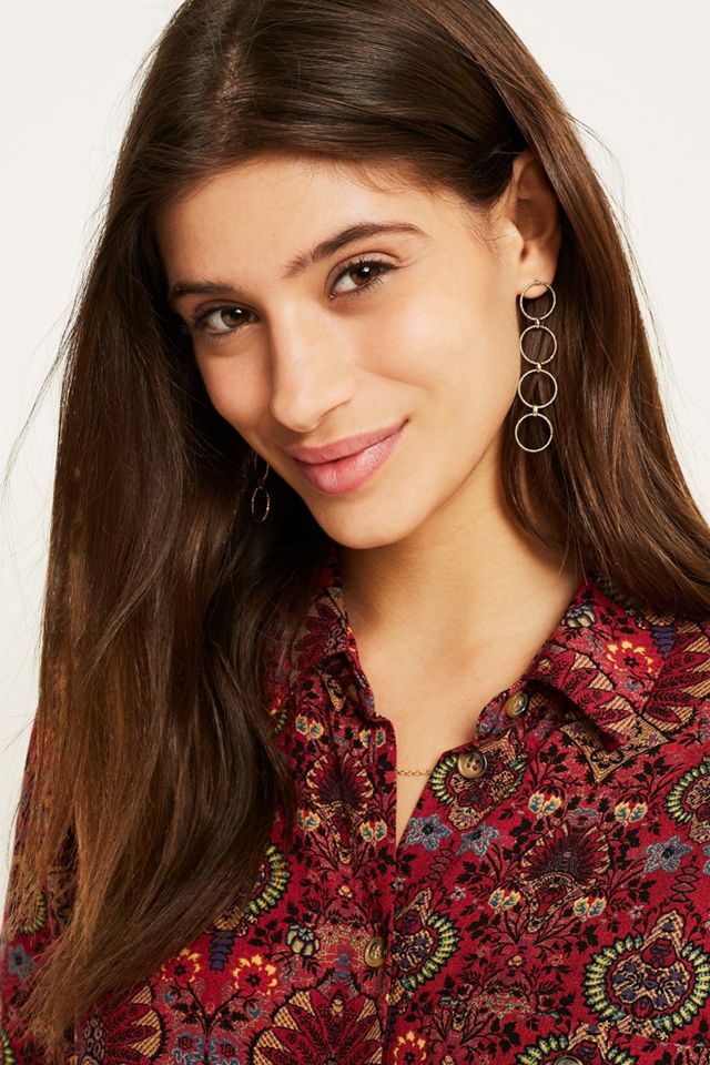 UO Red Paisley Print Souvenir Shirt #3