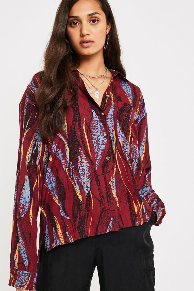 UO - Chemise à manches longues imprimé Souvenir années 80 #1