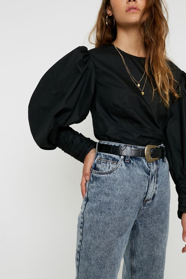 UO - Chemisier manches gigot en popeline #2