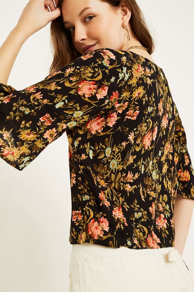 UO - Chemisier Daydream boutonné à imprimé floral #1
