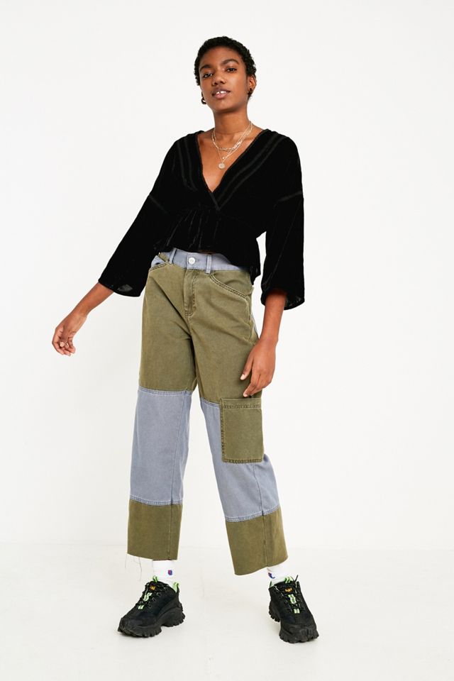 UO Velvet + Lace Wrap Blouse #4