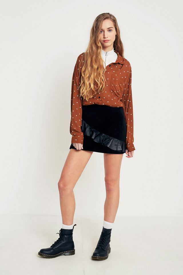 Pins & Needles Polka Dot Button-Down Top #1