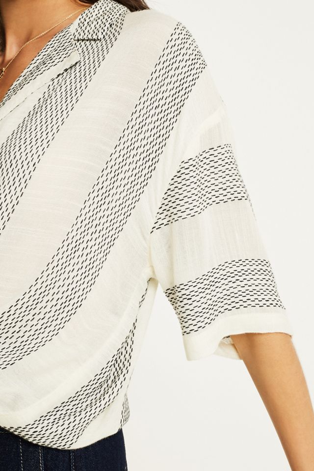 UO Tony Stripe Button-Through Shirt #1