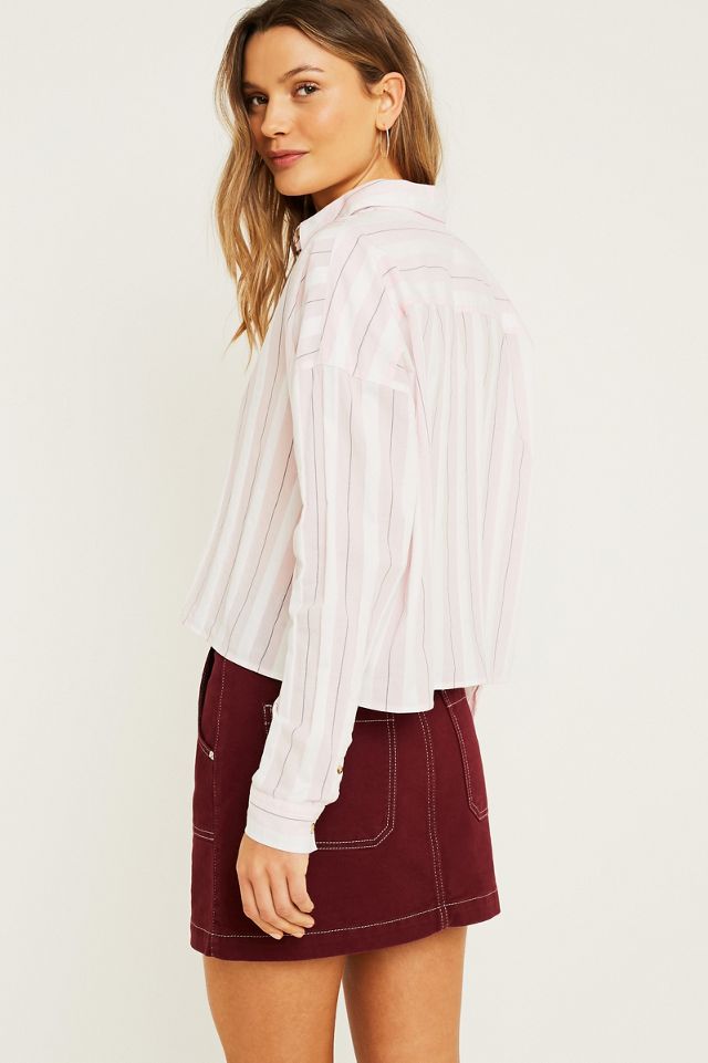 UO - Chemise courte à rayures verticales #3