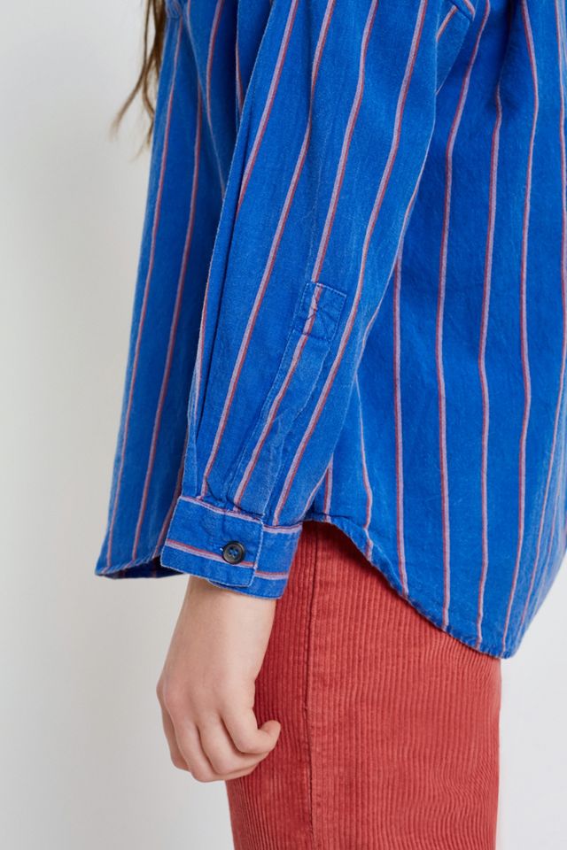 Urban Outfitters Washed Striped Button-Down Shirt #4