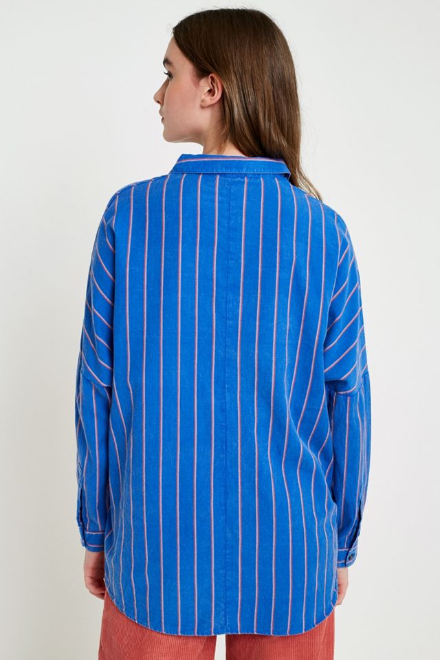 Urban Outfitters Washed Striped Button-Down Shirt #5