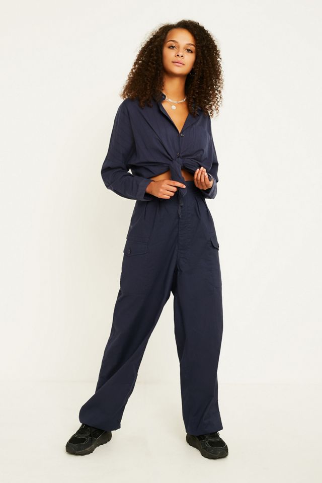 Urban Outfitters – Gestreiftes Hemd mit Schnürung #1