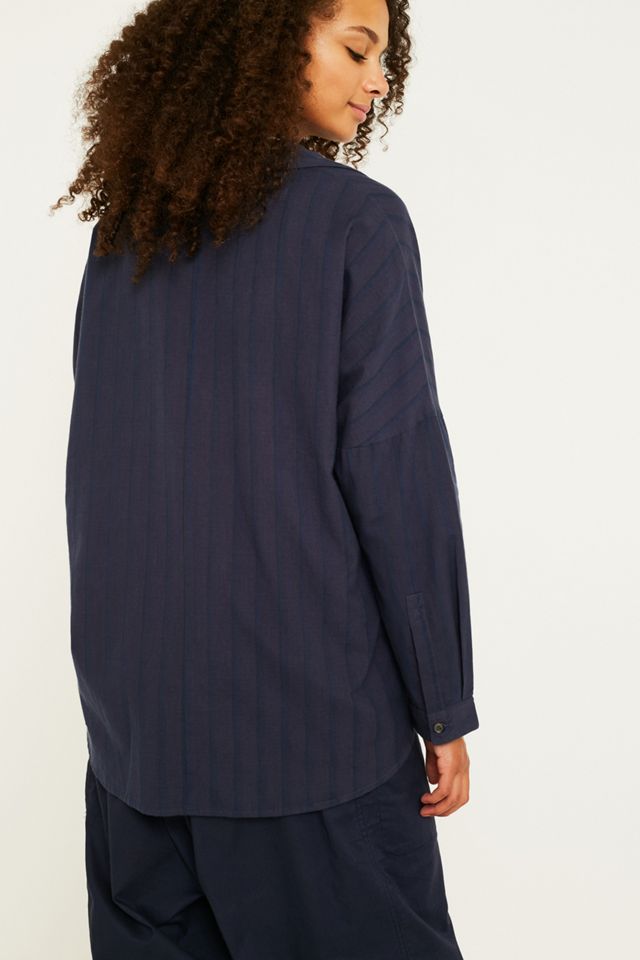 Urban Outfitters – Gestreiftes Hemd mit Schnürung #2