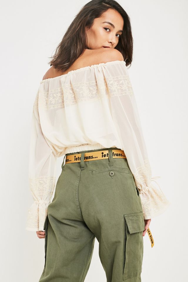 UO Jade Embroidered Blouse #3