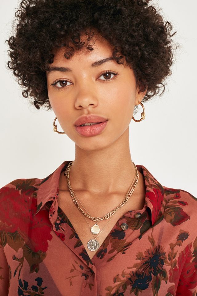 UO Pink Floral Sheer Button-Through Shirt #1