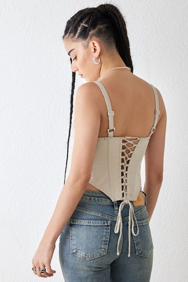 UO - Haut corset noué au dos Harlow #1