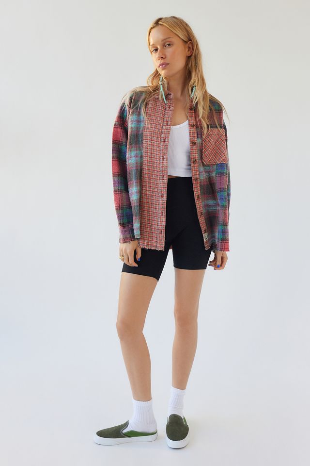 BDG Robbie Spliced Flannel Shirt #1