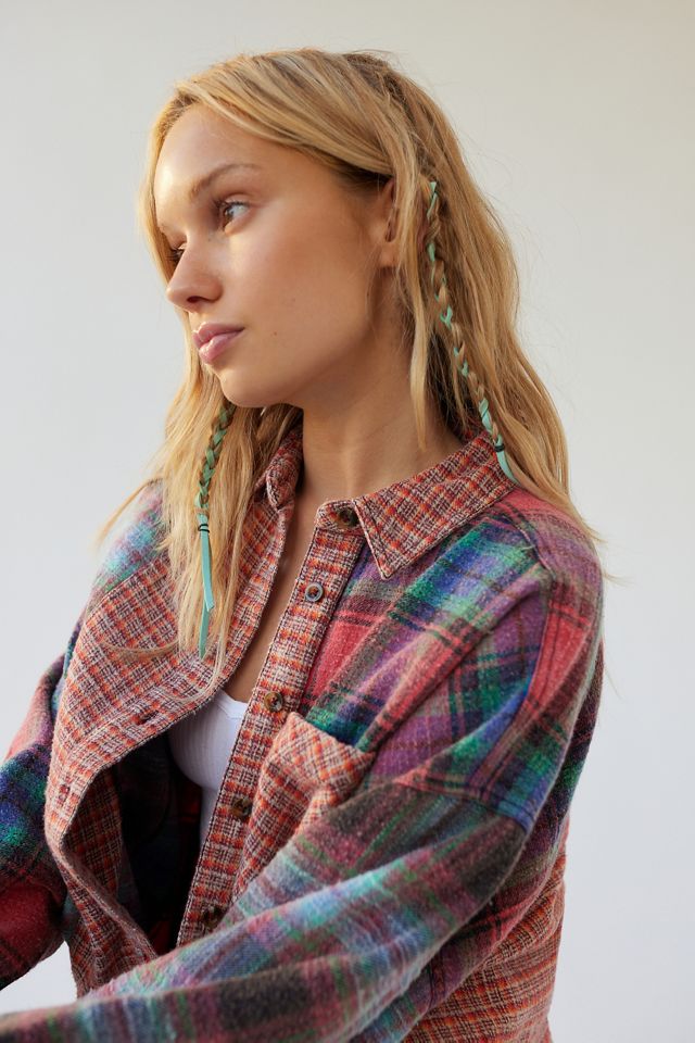 BDG Robbie Spliced Flannel Shirt #3