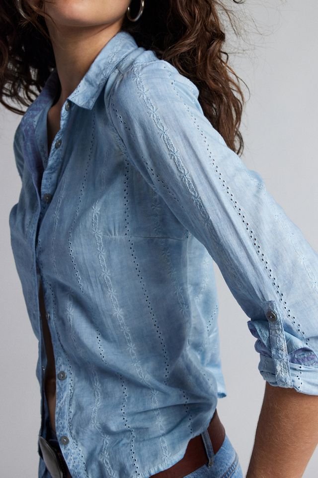 BDG Tamarah Slim Eyelet Shirt #1