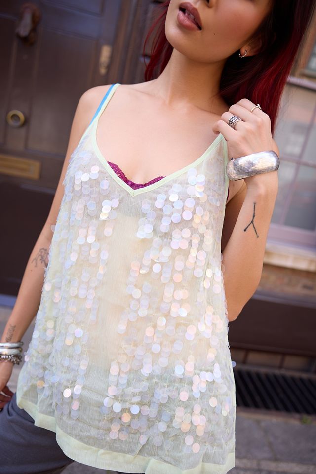 Kimchi Blue Siren Durchsichtiges Tanktop #1