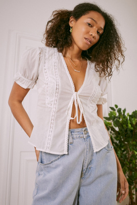 urban outfitters tie up top