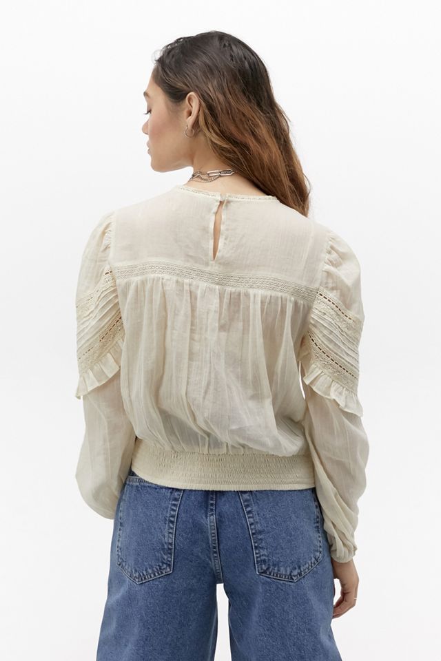 UO Harper Broderie Blouse #1