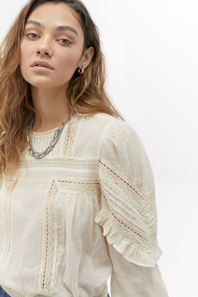 UO Harper Broderie Blouse #3