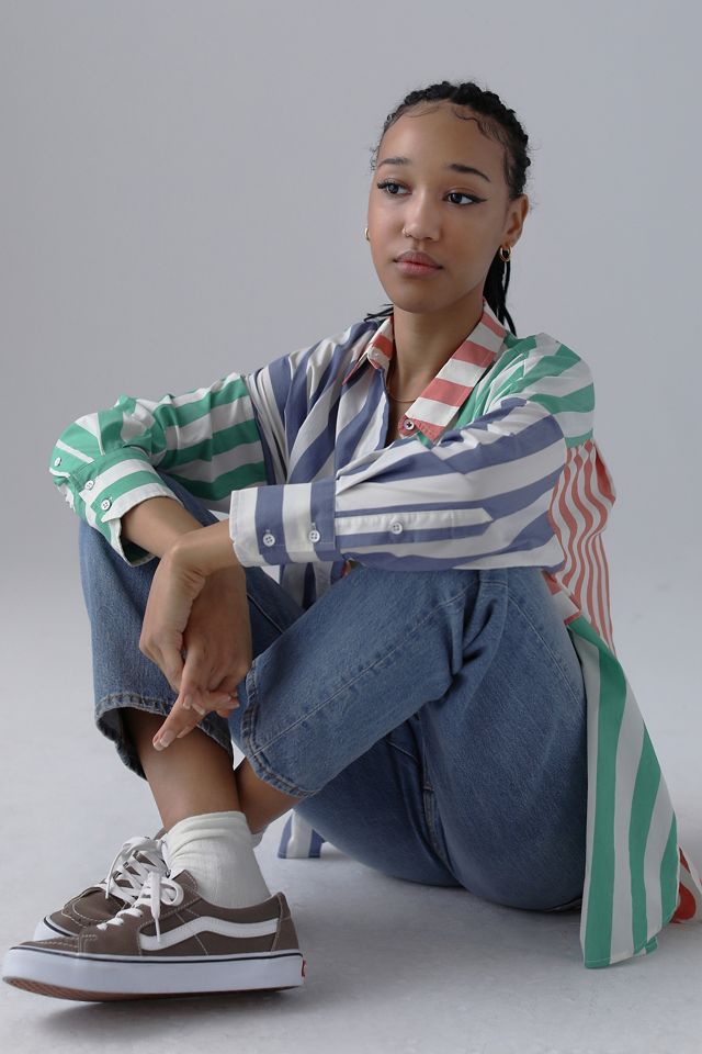 BDG Frankie Printed Oversized Shirt 