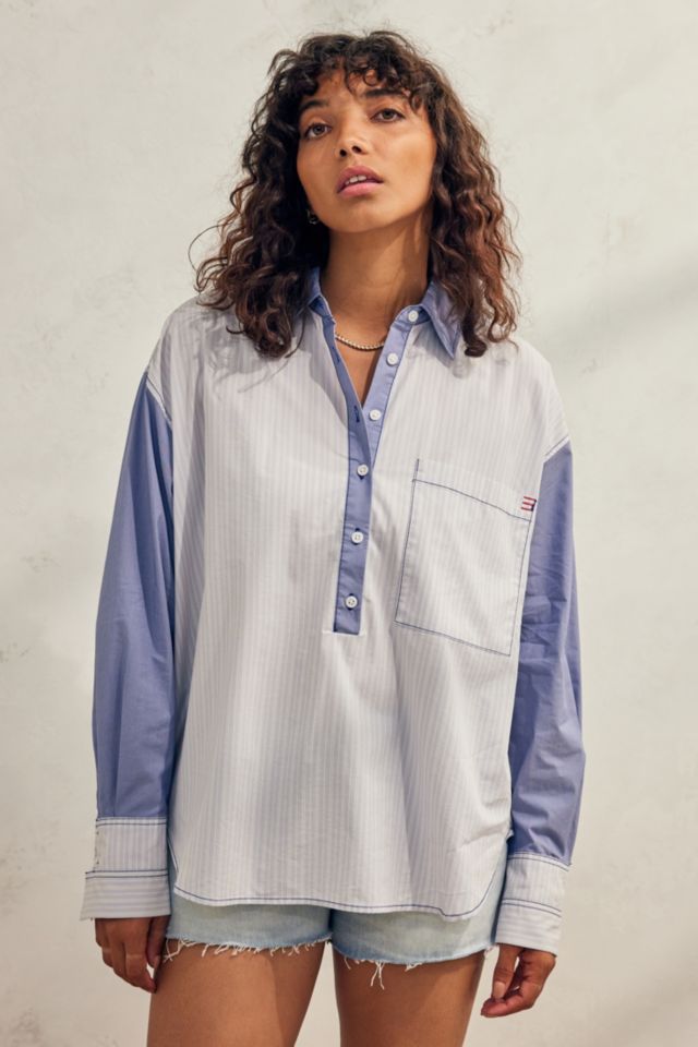 BDG Finley Open-Back Popover Top | Urban Outfitters UK